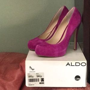 ALDO Craven heels in fuschia 8M / 39